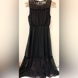 Lulu’s black and white dot dress size XS